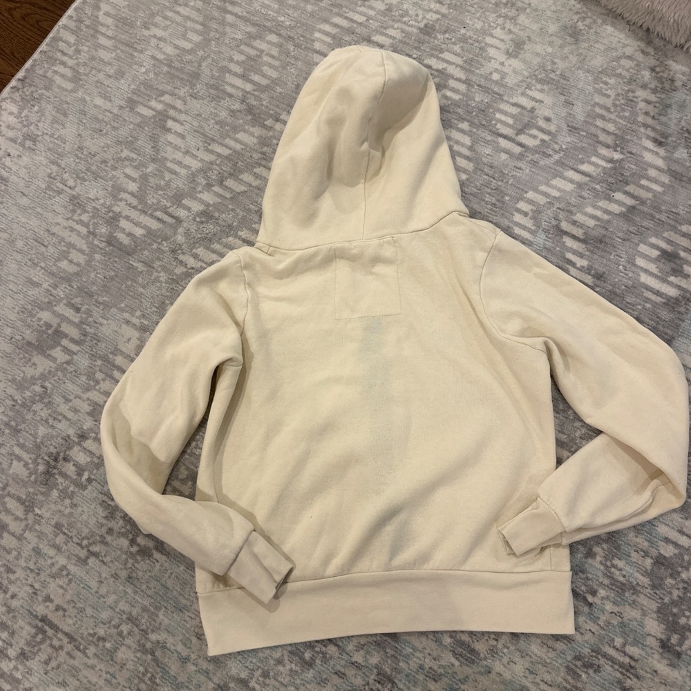 Aviator Nation Five stripe hoodie size XS in Vintage White - Picture 2 of 2